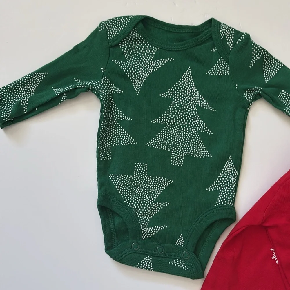 Baby Carter's Christmas Long Sleeve Bodysuit Set